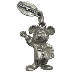 Vintage 925 Sterling Silver Disneyland 3D Mickey Mouse Charm - Walt Disney
